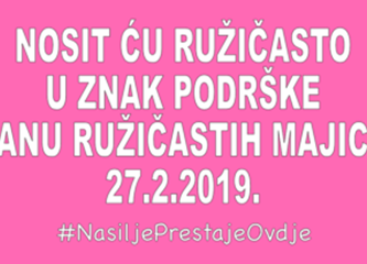 OŠ Ljubo Babić: Ružičaste majice kao znak borbe protiv vršnjačkog nasilja